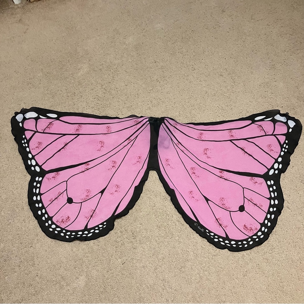 NoaPoa Dreamy Dress-Up Douglas Toys Pink Monarch Wings *EUC*